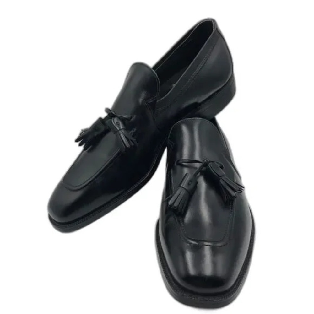 Classic in Black Johnston & Murphy Aristocrat Tassled Loafer sz 8 Narrow